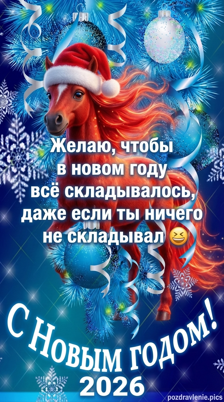 С новым годом открытка снежинки яркая