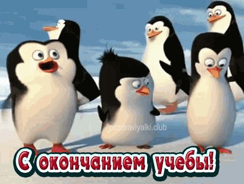 С окончанием учебы открытка с анимацией