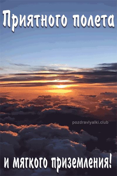 Приятного полета и мягкой посадки картинка