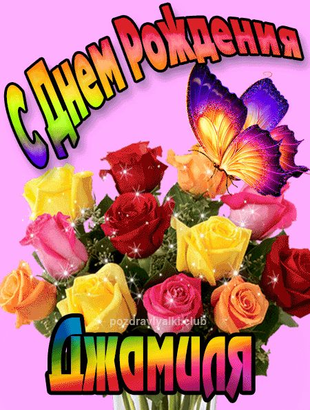 Джамиля с Днем Рождения картинка