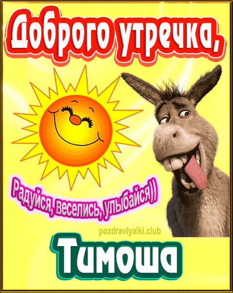 Доброго утречка Тимоша картинка