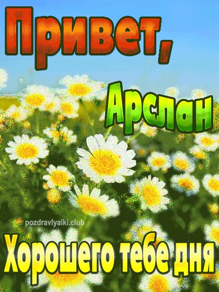 Привет Арслан хорошего тебе дня картинка