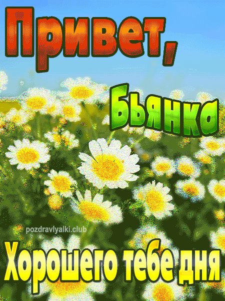 Привет Бьянка хорошего тебе дня картинка