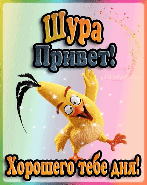 Привет Шура хорошего тебе дня открытка гифка