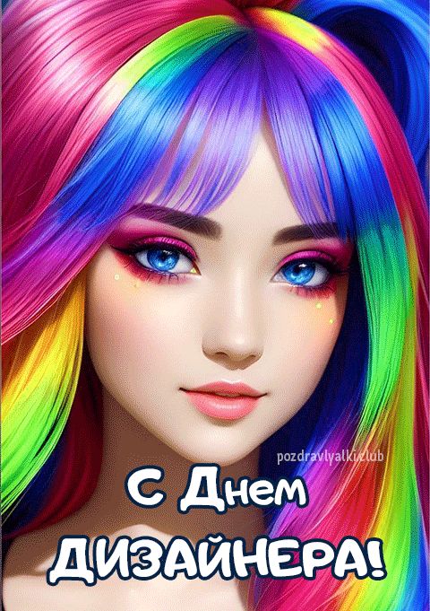 С днем дизайнера открытка яркая красочная