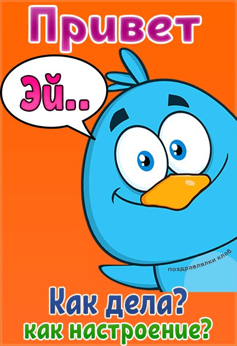 Картинка эй привет как дела как настроение