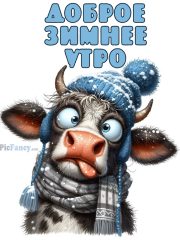 Доброе зимнее утро картинка прикольная