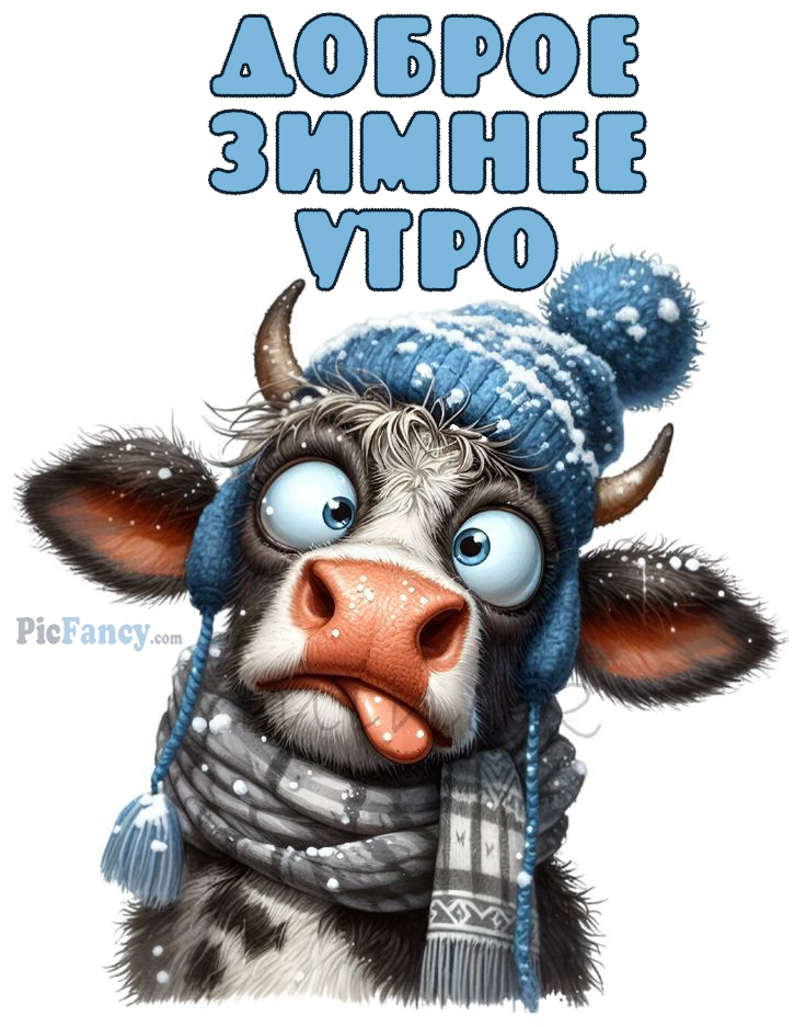 Доброе зимнее утро картинка прикольная