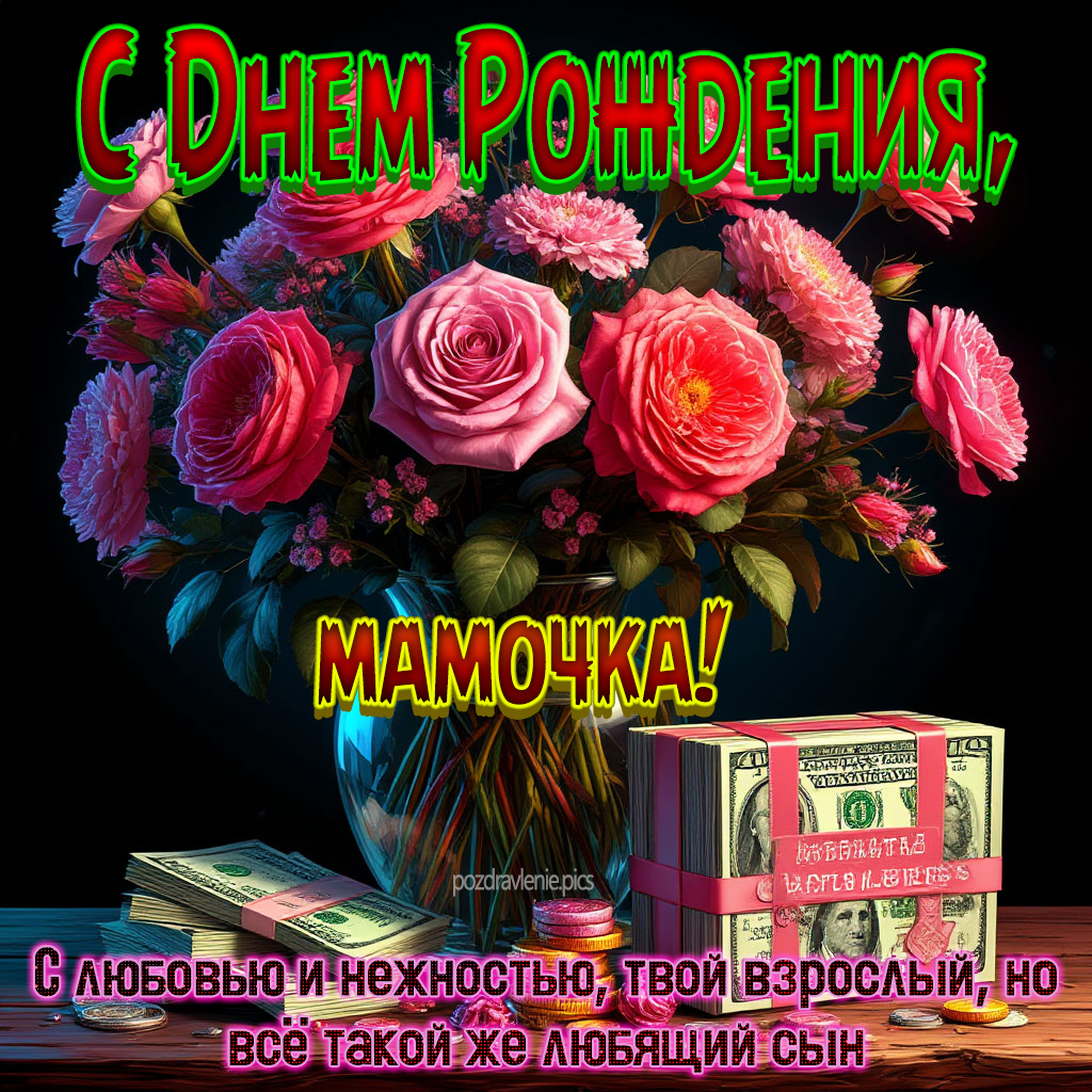 Поздравление С Днем Рождения мамочка от сына