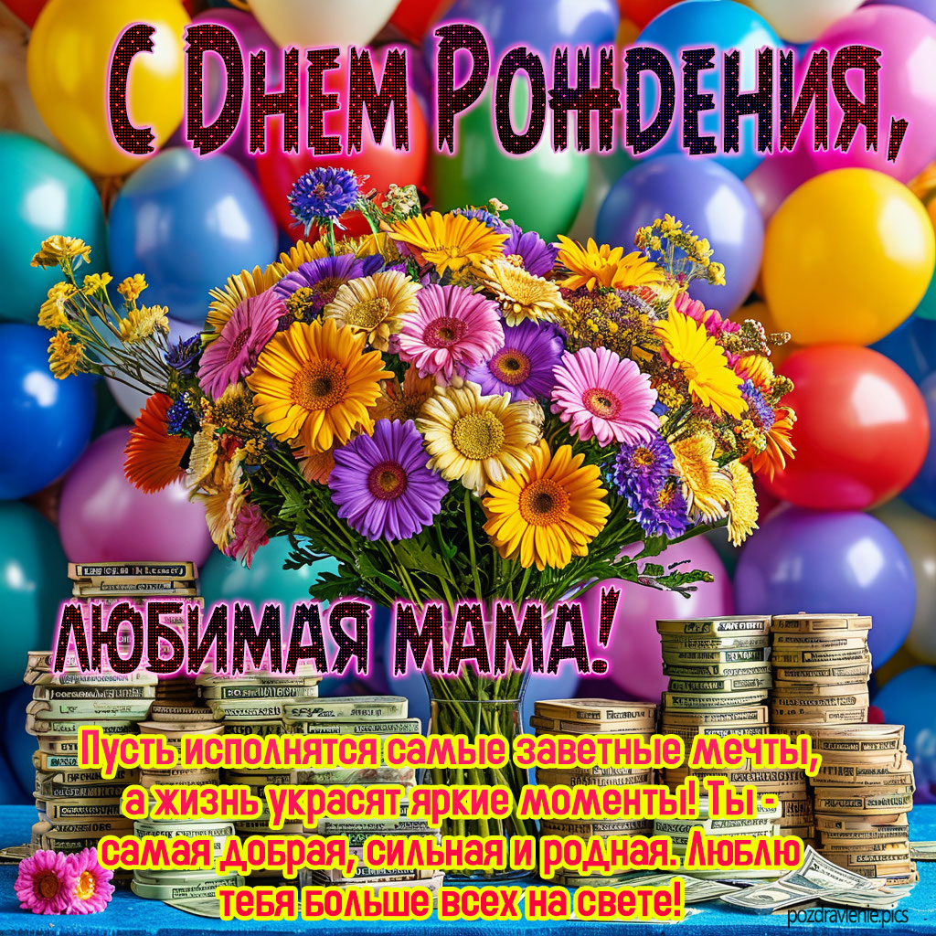 Поздравление любимая мамуля С Днем Рождения