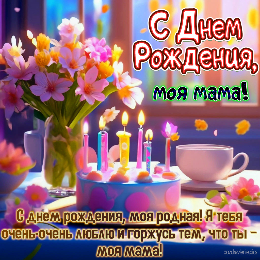Поздравление С Днем Рождения родная моя мама