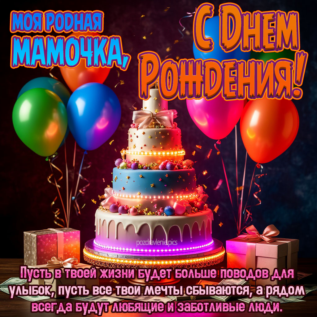 Пожелание С Днем Рождения родная мама