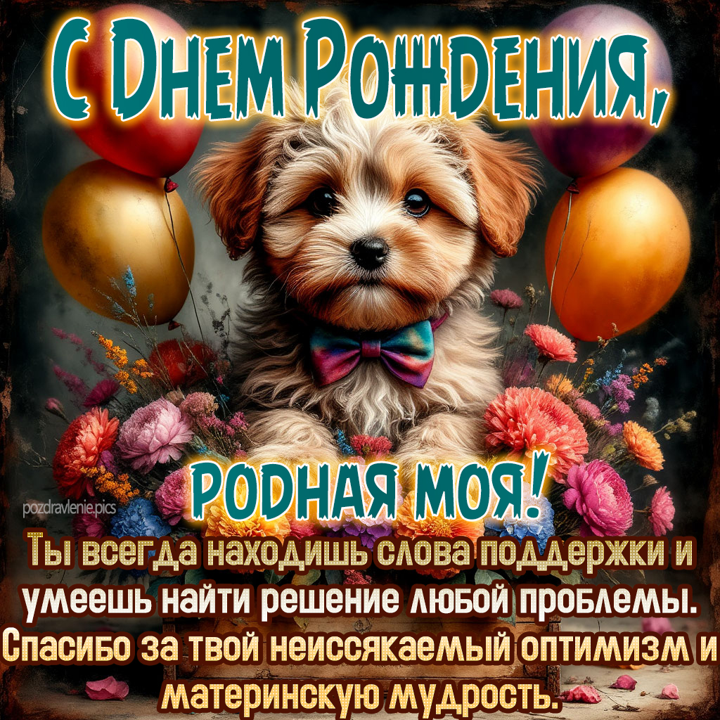 С Днем Рождения любимая мамуля поздравление от взрослого сына