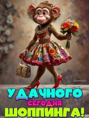 Удачного сегодня шоппинга — картинка прикольная