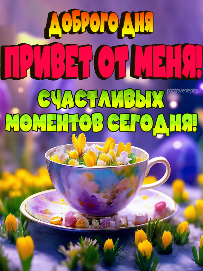 Доброго дня привет от меня картинка яркая