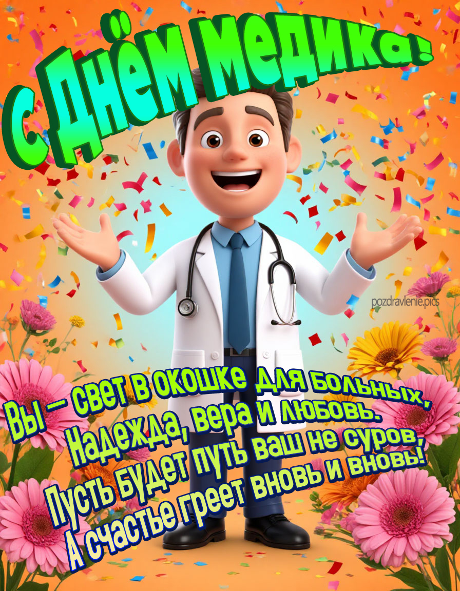 С днем медика открытка мужчине