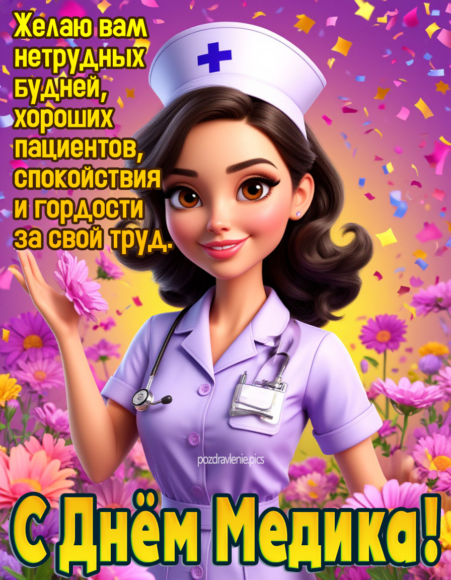 С Днем медика! желаю вам хороших пациентов