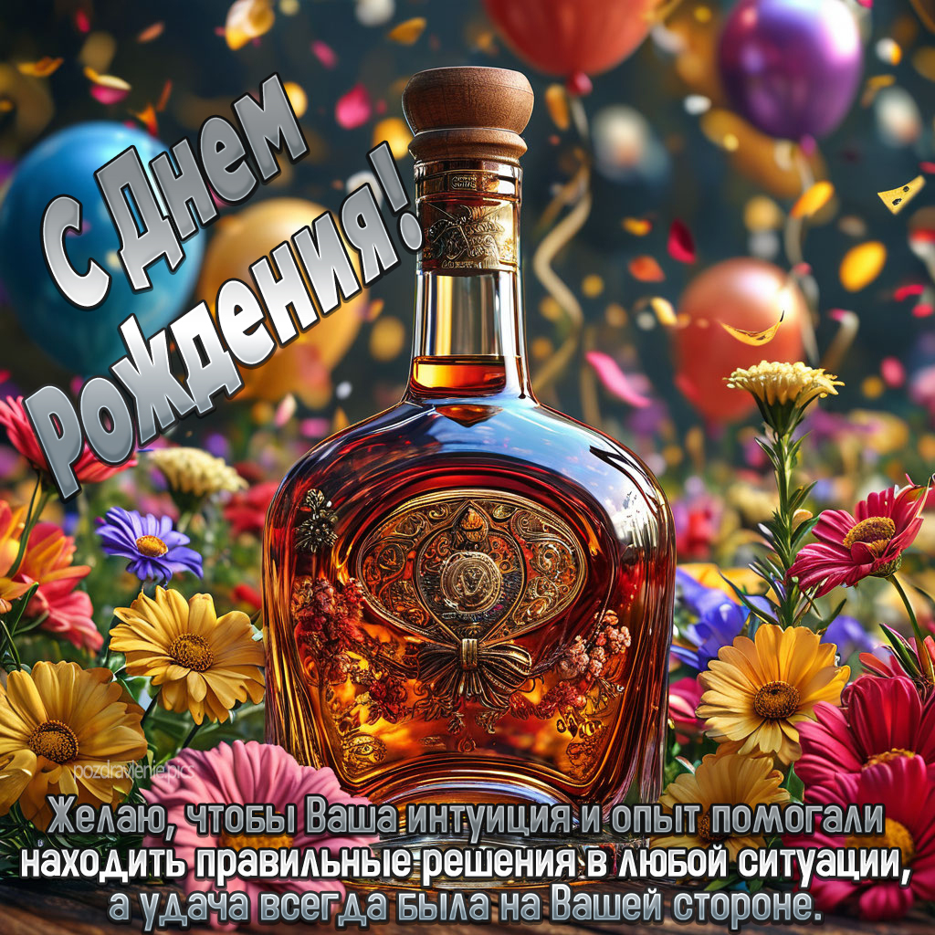 Картинка С Днем Рождения взрослому мужчине от души