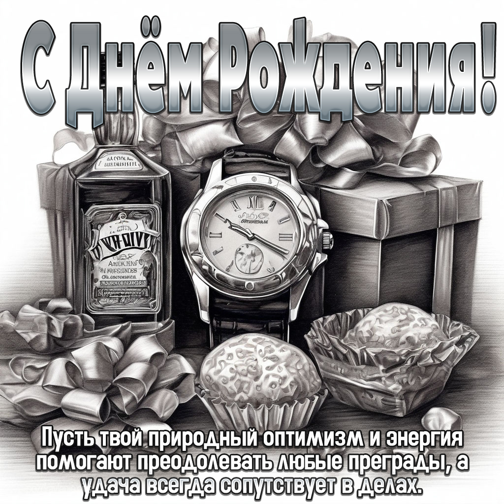 Картинка С Днем Рождения для взрослого мужчины от души