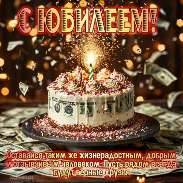 Поздравление на юбилей для взрослого мужчины с пожеланием