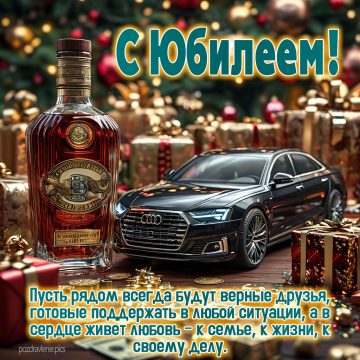 Душевное поздравление для взрослого мужчины красивая открытка на юбилей