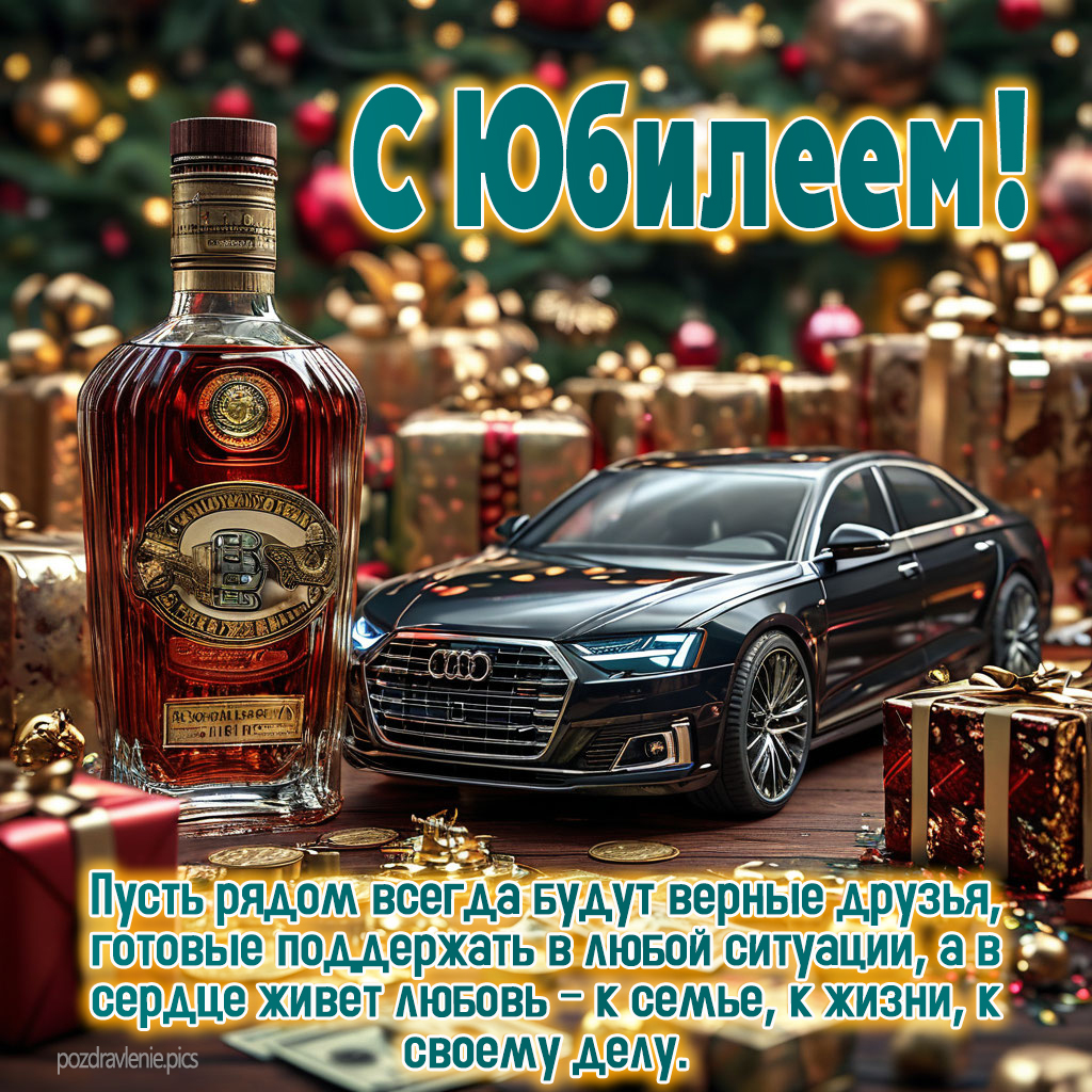 Душевное поздравление для взрослого мужчины красивая открытка на юбилей