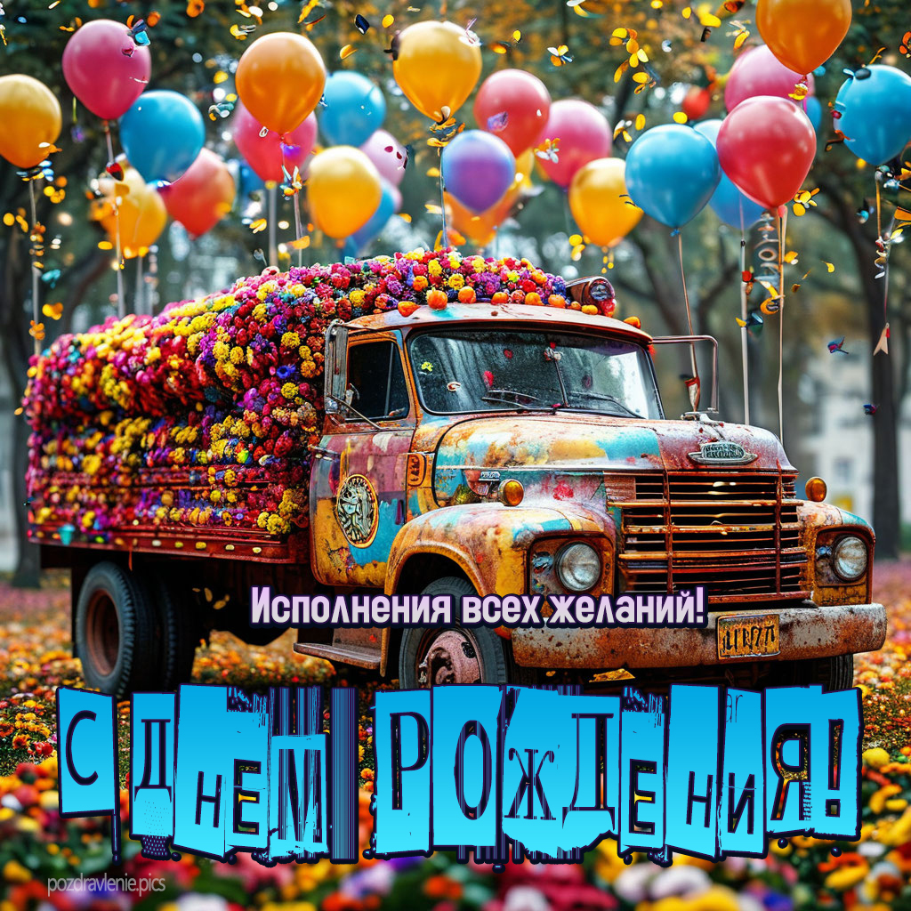 Открытка С Днем Рождения для взрослого мужчины с пожеланиями