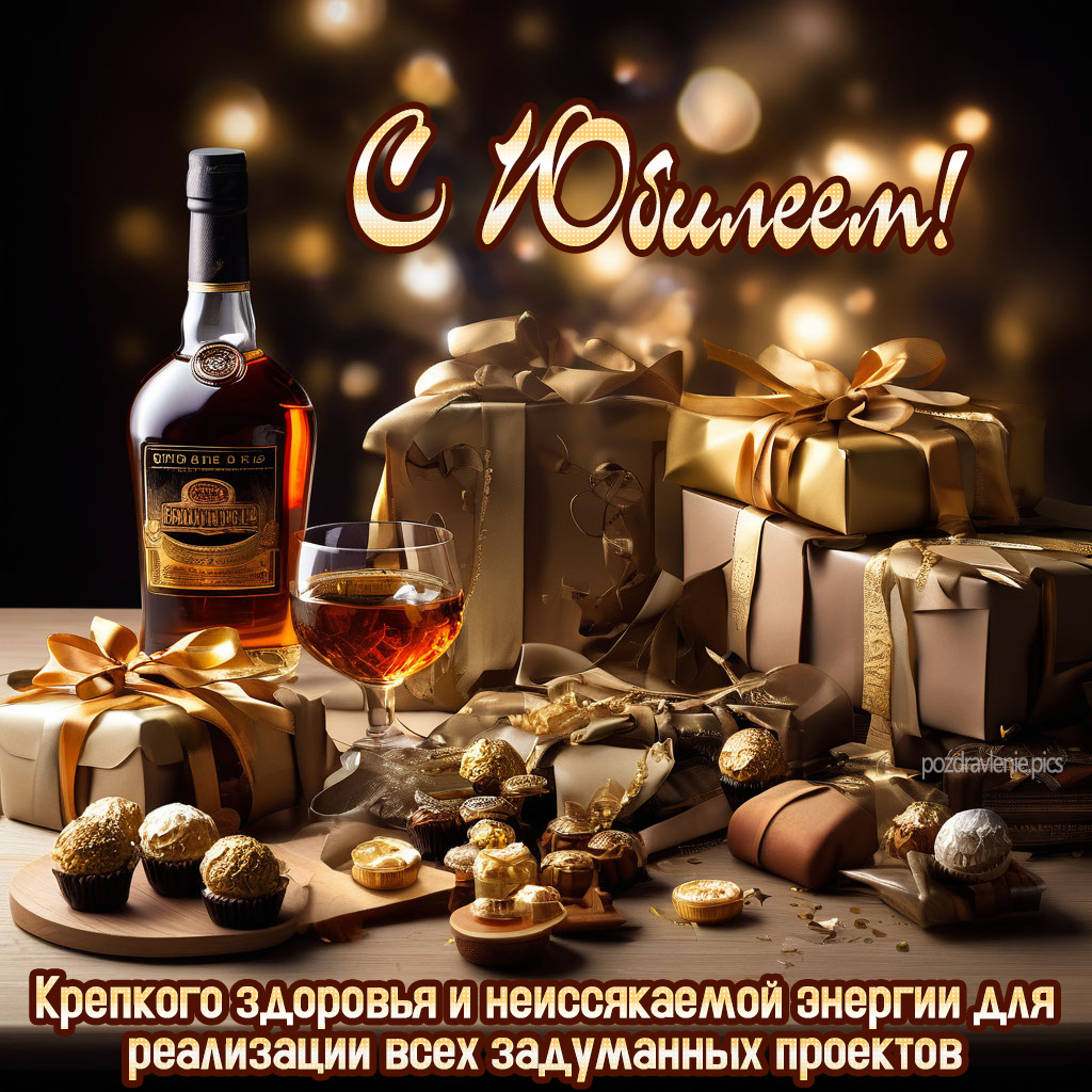 Картинка с юбилеем для мужчины красиво