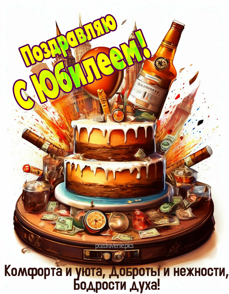 Картинка с юбилеем взрослому мужчине красиво