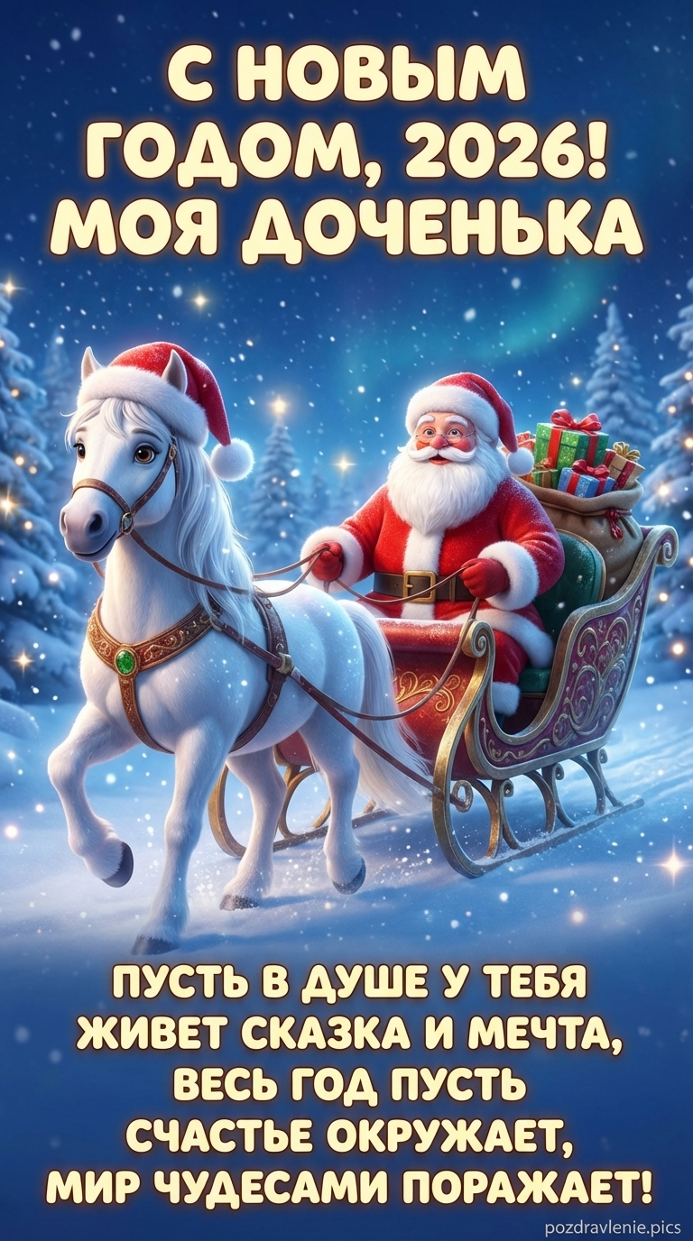 Доченька моя, с новым годом тебя! 2026