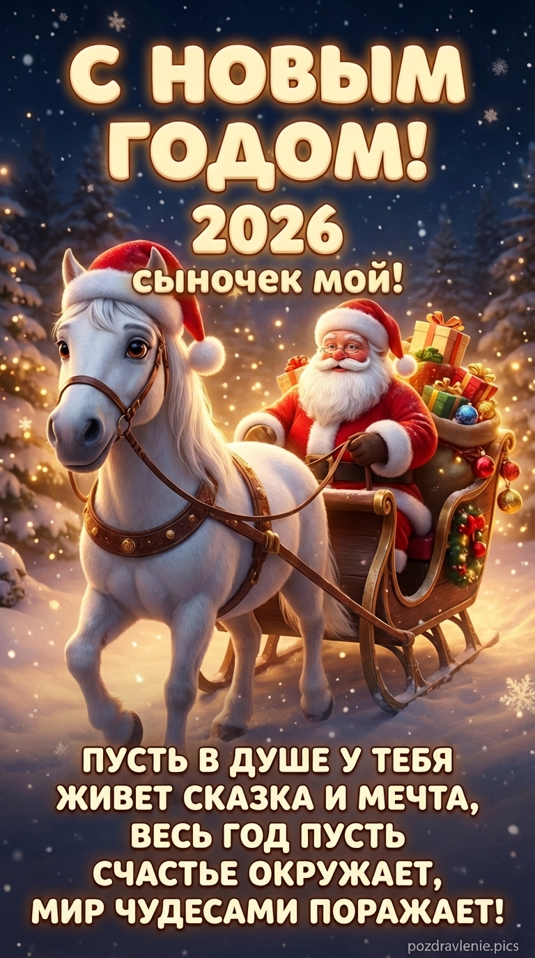 Сыночек мой, с новым годом тебя! 2026
